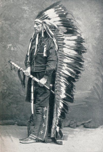 Noord-Amerikaanse Indiaan, 1912 door Elliott and Fry