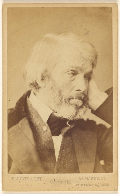 T[homas] Carlyle (1795 - 1881) door Elliott and Fry