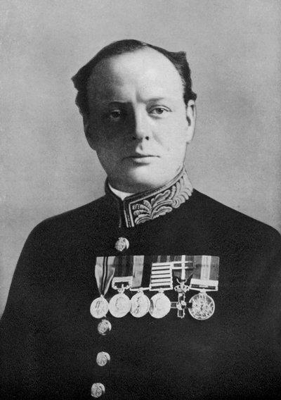 Winston Churchill, Eerste Lord van de Admiraliteit, 1914-1915, 1920 door Elliott and Fry