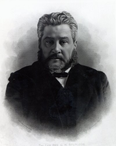 Dominee Charles Haddon Spurgeon, naar een foto van Elliot und Fry door Elliott und Fry Studio