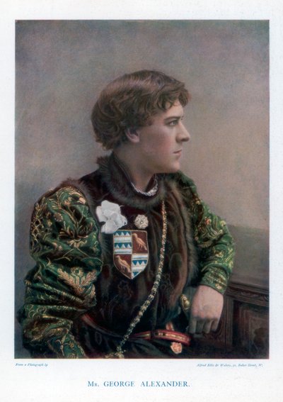 Sir George Alexander, Engelse acteur en theatermanager, 1901 door Ellis and Walery