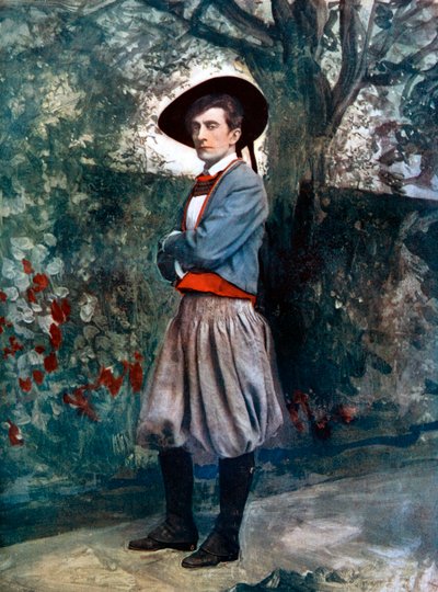 Sir Johnston Forbes-Robertson in Het Sacrament van Judas, c1902 door Ellis and Walery