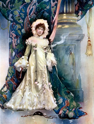 Vane Featherstone in De Prijs van Vrede, ca. 1902 door Ellis and Walery