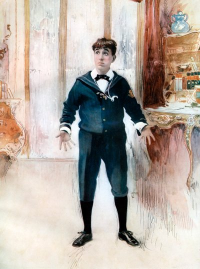 Weedon Grossmith in De Nieuwe Jongen, ca. 1902 door Ellis and Walery