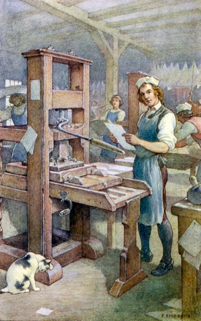 Ik begon aan het werk bij de pers door Elmer Boyd Smith