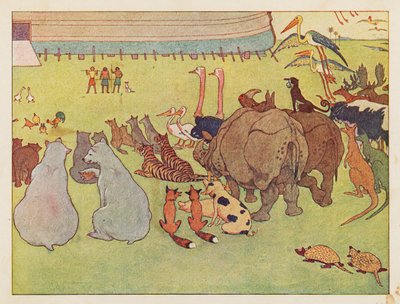 De Ark van Noach: De dieren verzamelen door Elmer Boyd Smith