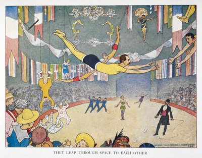 Ze springen door de ruimte naar elkaar toe door Elmer Boyd Smith