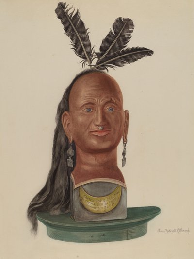 Indiaans Hoofd door Elmer R. Kottcamp