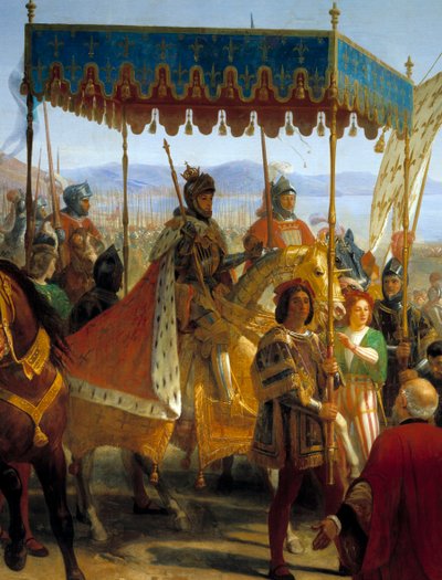 Intocht van Karel VIII in Napels door Eloi Firmin Feron