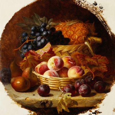 Perziken, Pruimen, Peren en Ananas, 1896 door Eloise Harriet Stannard