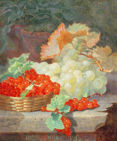 Rode bessen en druiven, 1864 door Eloise Harriet Stannard