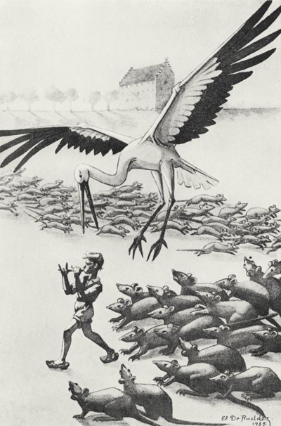 Nils, de ratten en de gans, illustratie uit 