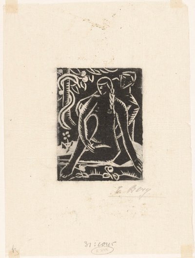 Adam en Eva door Else Berg (signed by artist)