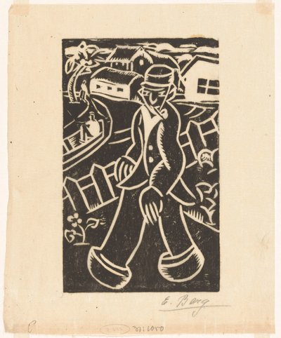 Boer door Else Berg (signed by artist)