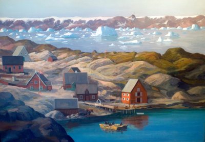 Jakobshavn door Emanuel A. Petersen