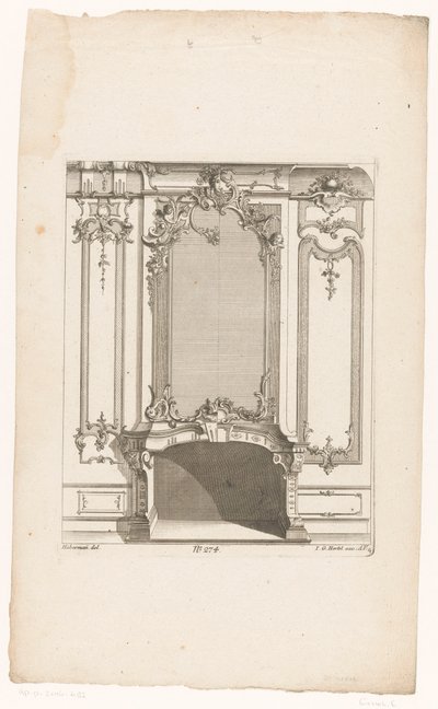 Schouw met putti door Emanuel Eichel (possibly)