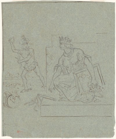 Politieke cartoon van de Amerikaanse Burgeroorlog door Emanuel Gottlieb Leutze
