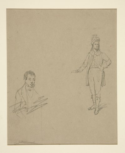 Twee mannen door Emanuel Gottlieb Leutze
