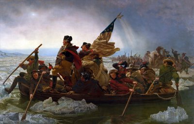 Washington Steekt de Delaware over door Emanuel Leutze