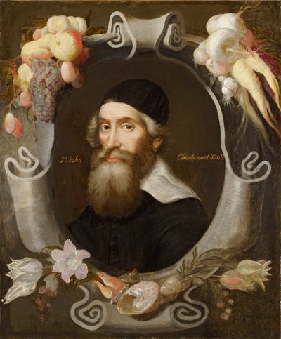 John Tradescant de Oudere, 17e eeuw door Emanuel de Critz
