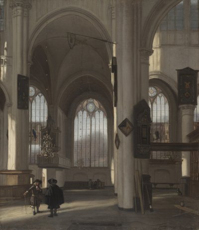 Interieur van een Kerk, c.1680 door Emanuel de Witte