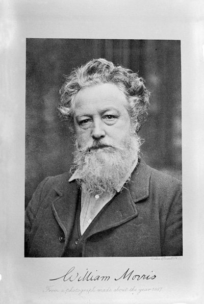 Portret van William Morris, ca. 1887 door Emery Walker