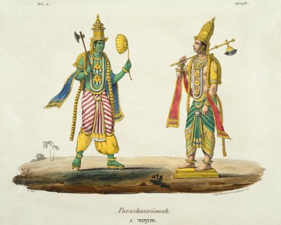 Parashurama, gegraveerd door de Marlet en du Bouloi door Emil Beau