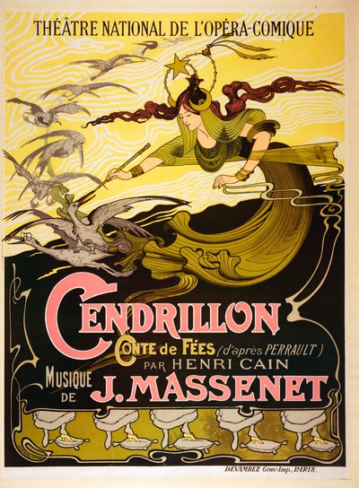 Assepoester (Cendrillon), 1899 sprookjesopera door Jules Massenet (12 mei 1842 - 13 augustus 1912) door Emil Bertrand