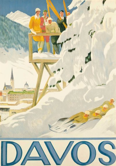 Davos door Emil Cardinaux