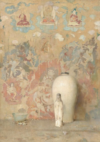 Het Beeld uit Tibet door Emil Carlsen