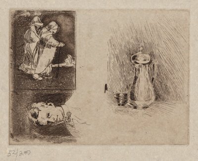 Drie Studies door Emil Carlsen