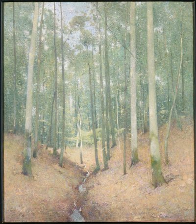 Bosinterieur door Emil Carlsen