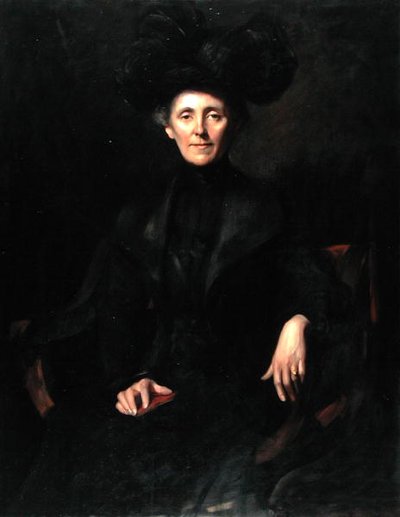 Dame in Zwart door Emil Fuchs