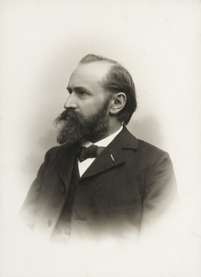 Portret van de componist en organist Otto Malling door Emil Hohlenberg