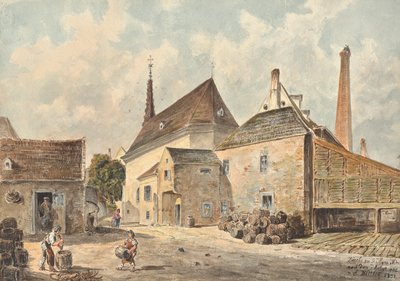 De kerk van St. Marx in Wenen door Emil Hütter