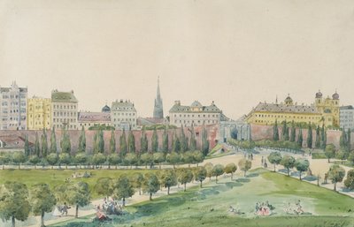 De Stubenbastei en de Stubentor in Wenen door Emil Hütter
