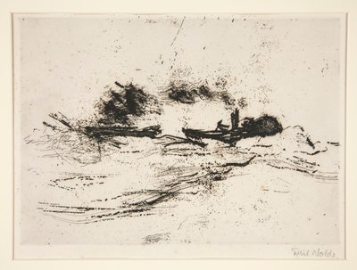 Schlepper (Sleepboot) door Emil Nolde