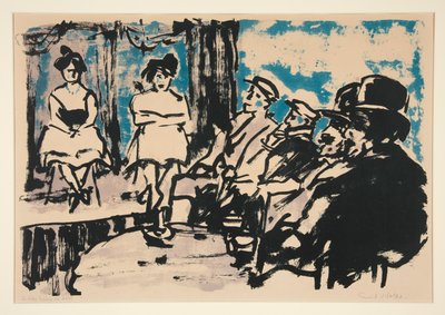 Tingel-Tangel III door Emil Nolde