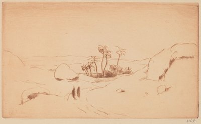 Oase in de Woestijn door Emil Orlik