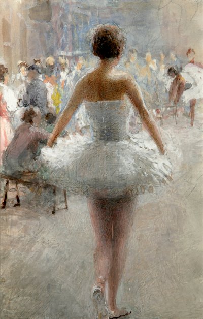 De repetitie van het ballet, 1930s door Emil Oskarovich Wisel