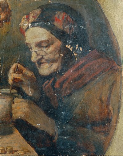 De moeders van de kunstenaar door Emil Pirchan d. Ä.