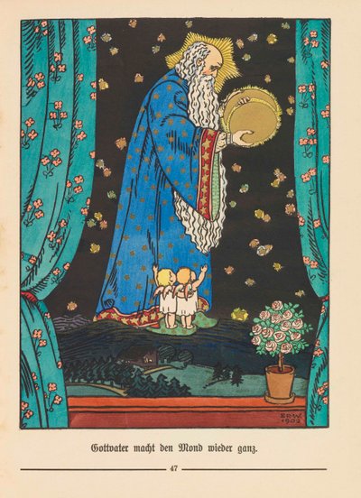 Illustratie voor Der Buntscheck door Richard Dehmel, 1904 door Emil Rudolf Weiss