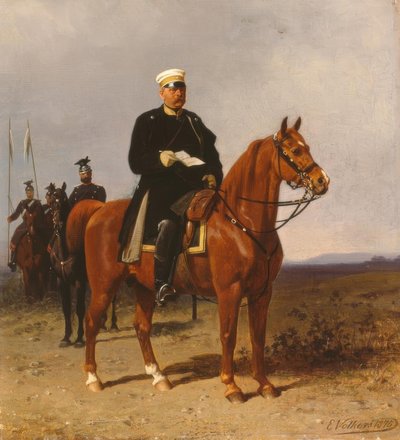 Bismarck te paard door Emil Volkers