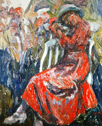 Portret van een dame door Emil Zoir