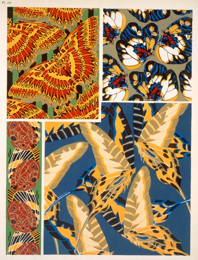 Ontwerp met insectenmotief door Émile Allain Séguy