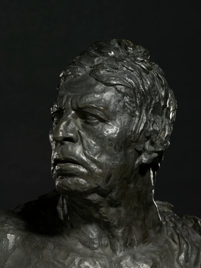 Buste van Ingres (detail) door Emile Antoine Bourdelle