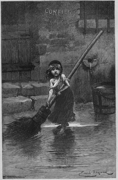 Cosette, illustratie uit 
