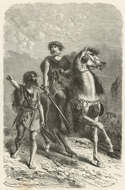 Krijgers uit de bronstijd door Emile Antoine Bayard