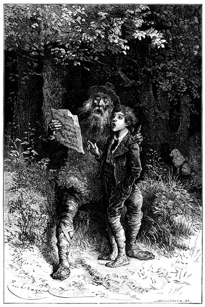 Illustratie door Emile Bayard voor de roman van Hector Malot 