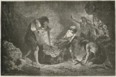 De verovering van het vuur door Emile Antoine Bayard